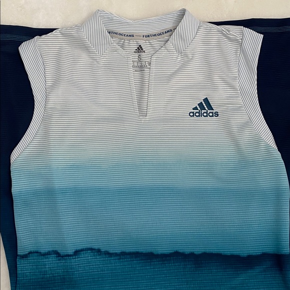 Adidas Coverup/Dress Gradient Blue Sleeveless. Size S - Picture 12 of 12